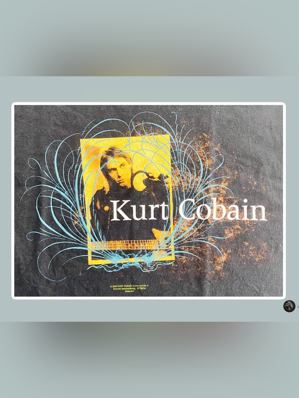 VTG 2005 Kurt Cobain Nirvana Bravado Graphic Band Tee Shirt Size S